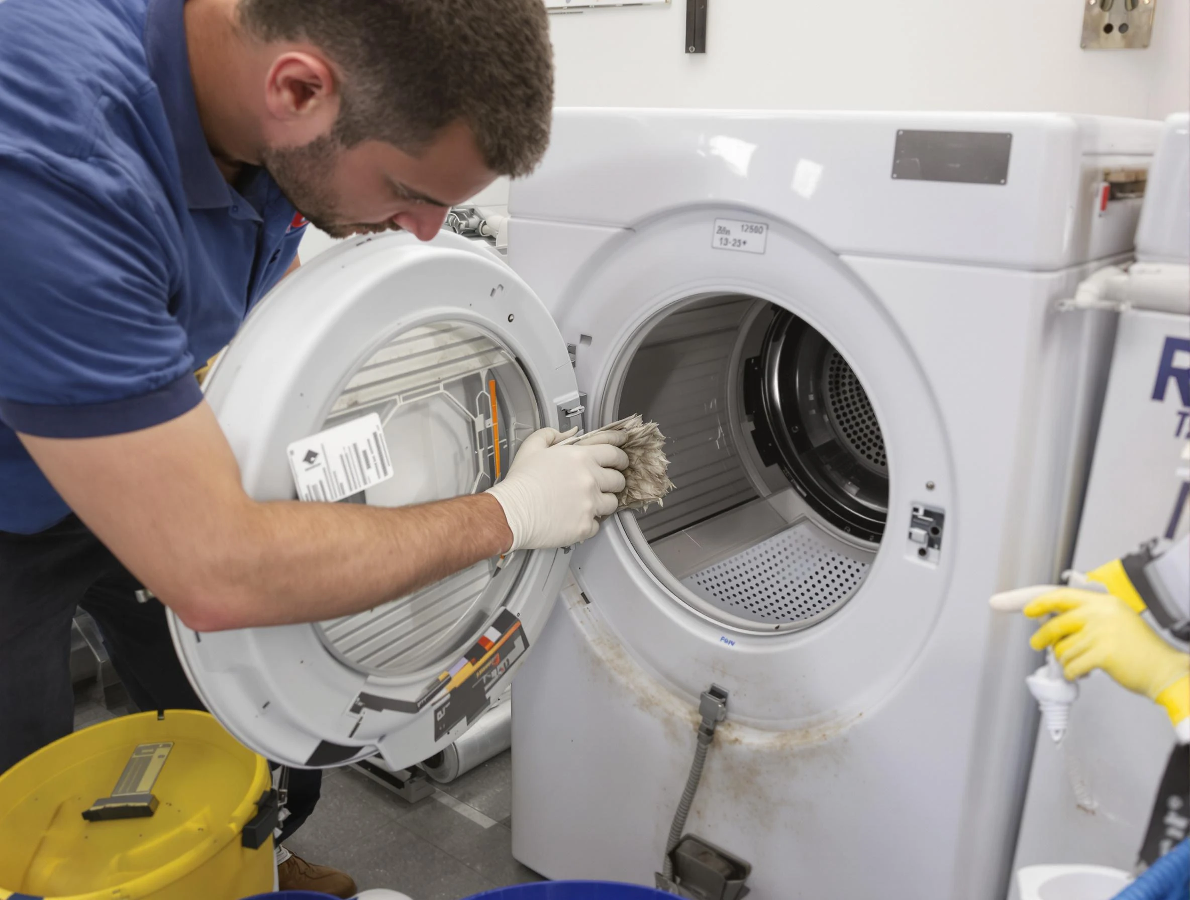 Chester Dryer Vent Cleaning specialist performing detailed lint trap cleaning service in Chester